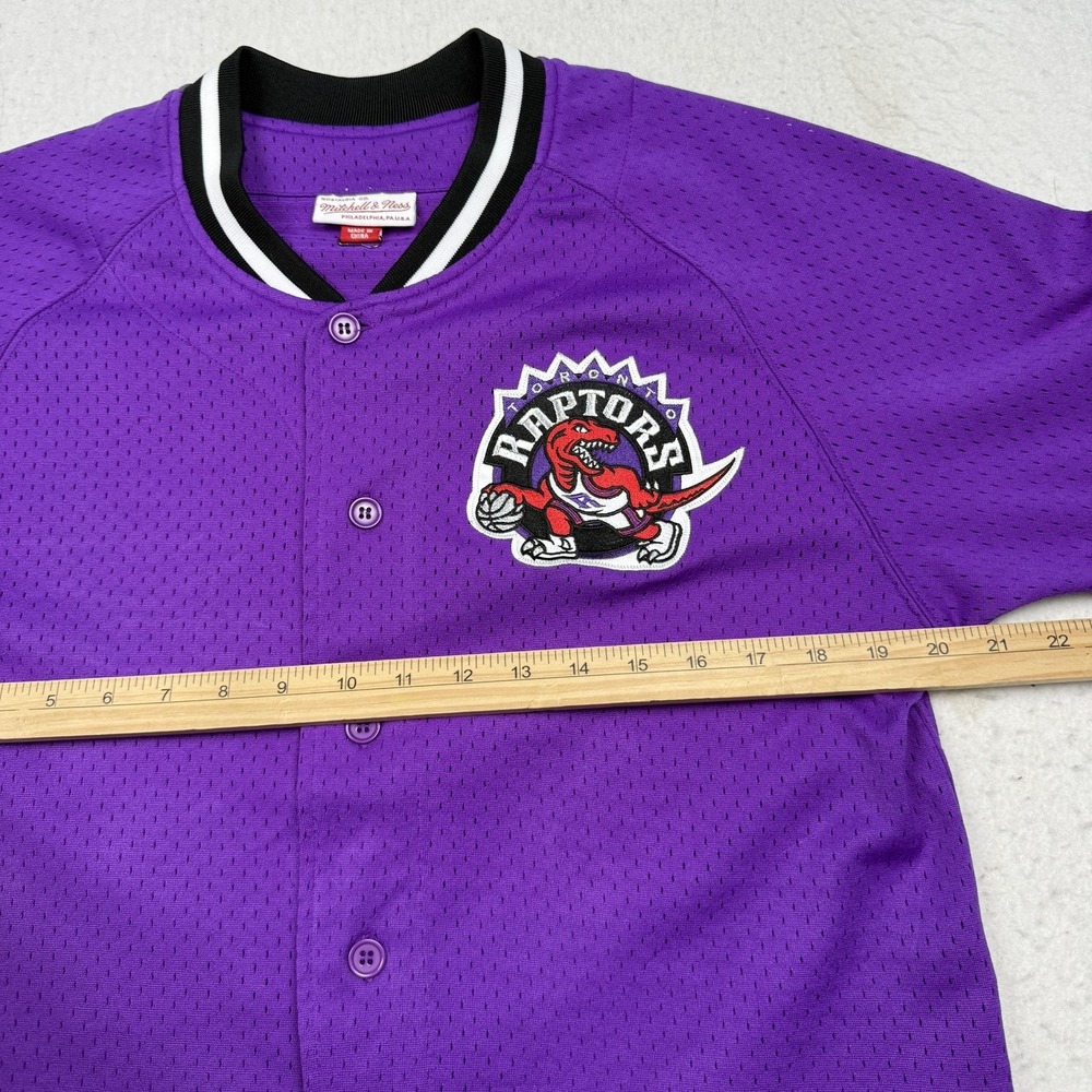 Toronto Raptors Jersey Mens Medium Purple NBA Basketball Mitchell & Ness Mesh - Picture 5 of 8